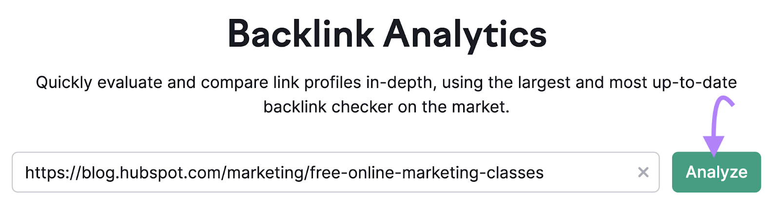Backlinks search